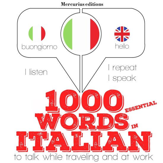 1000 essential words in Italian - cover