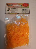 2 zakjes Loom twister loombandjes neon oranje