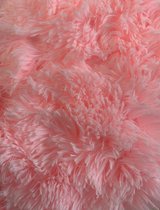 Fluffy dekbedovertrek roze - 1-persoons - 135x200 cm
