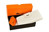 202s.99.00 | Echt lederen dames portemonnee met gratis geschenkdoos, lange damesportemonnee met ritssluiting | Handgemaakt en Duits merk voor Anniversary, Verjaardag | Wit
