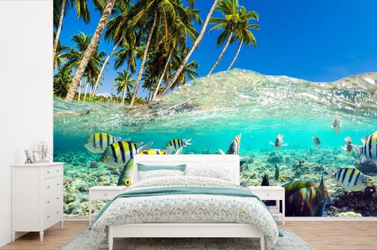 Papier peint - Papiers Papier peint photo Plage - Pêche - Couleurs - Largeur 390 cm x Hauteur 260 cm