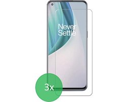 Geschikt Voor: OnePlus Nord N100 - 3x Screenprotector - screen protector - glas - bescherm - beschermglas