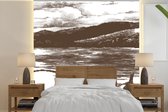 Behang - Fotobehang Boot - Zee - Vishengel - Breedte 240 cm x hoogte 240 cm