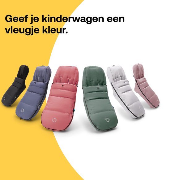 Bugaboo Winter Performance Voetenzak, Must-Have Kinderwagen Accessoire Met Kap, Schoenenschild en Tweeweg Rits in Midnight Black — afbeelding 5