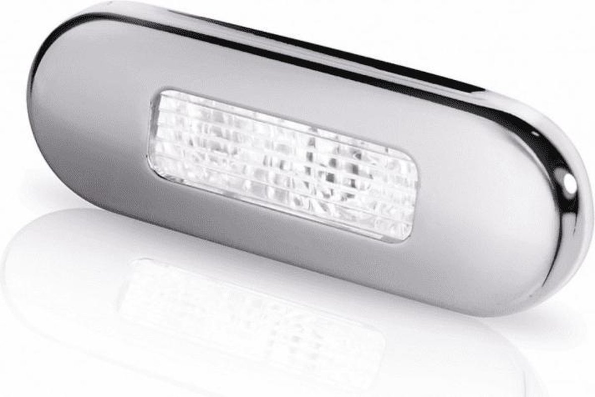 Hella LED-traplamp wit gepolijst roestvrij