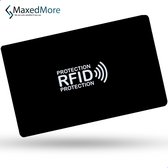 MaxedMore – Skimi - RFID Anti Skimming Card – RFID Blocker Voor In De Portomonnee – RFID Tag – Bescherm Uw Financiën En Gegevens - Cardprotector