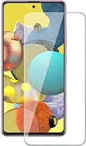 Screenprotector voor Samsung Galaxy A71 5G - tempered glass screenprotector - Case Friendly - Transparant