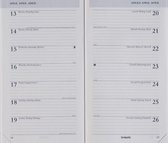 Brepols Navulling 2022 - Breplan - Wit papier - 6talig - Formaat: 9,2 x 16 cm