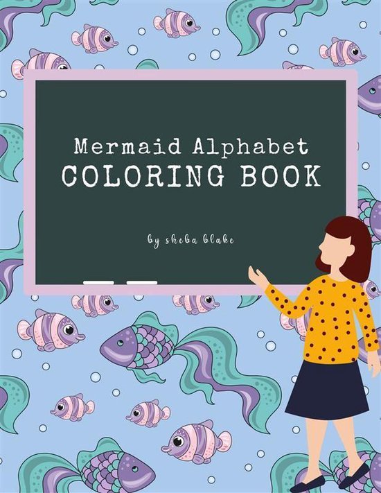 Mermaid Alphabet Coloring Book for Kids Ages 3+ (Printable V ... - cover