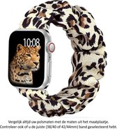 Scrunchie band - panter - Geschikt voor Apple Watch