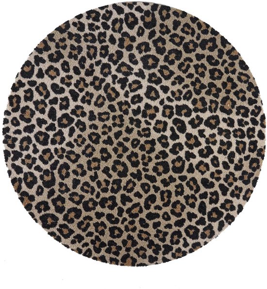 Heb je een 'huilende plant'? Het verschijnsel guttatie 4 Wasbaar vloerkleed rond - Safari Beige - 100 cm Ø
