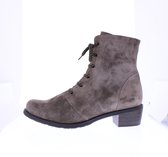 Verhulst Laura veterlaarsje wijdte H 9431 - 43 - 68_3053 Taupe suede maat 4½