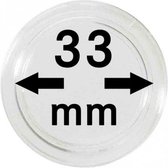 Lindner Hartberger muntcapsules Ø 33 mm (10x) voor penningen tokens capsules muntcapsule