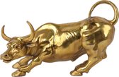 Messing stier beeld - bronze aandelenmarkt bull - Maat L