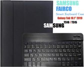 Samsung Galaxy Tab A 10.1” 2019 ( Galaxy Tab T510 / T515 ), Smart Keyboard Case Met Wireless Bluetooth Keyboard - Flip Multi-Stand - Magnetically Detachable - Tablethoes met toetse