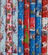 10 rollen Disney Kerst cadeaupapier inpakpapier - 200 x 70 cm