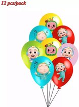 15 Stuks 12 Inch Cocomelon Ballonnen Cocomelon Thema Latex Ballon Cartoon Verjaardagsfeestje Decoratie Thema Feestartikelen Kinderen Speelgoed