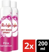 Bol.com Robijn Pink Sensation Dry Wash Spray - 2 x 200 ml - Voordeelverpakking aanbieding