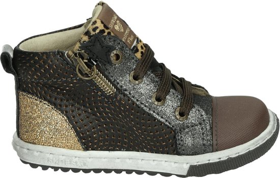 Shoesme Ef21w036 Hoge sneakers - Leren Sneaker - Meisjes - Brons - Maat 23  | bol.com