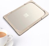Voor Microsoft Surface Laptop 3/4 13.5 inch Staal TPU + PC Tweekleurige Anti-val Laptop Beschermhoes (Kaki)