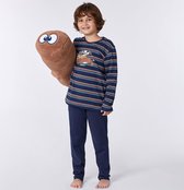Woody pyjama jongens - highland koe - streep - 212-1-PLS-S/901 - maat 164
