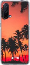 6F hoesje - geschikt voor OnePlus Nord CE 5G -  Transparant TPU Case - Coconut Nightfall #ffffff