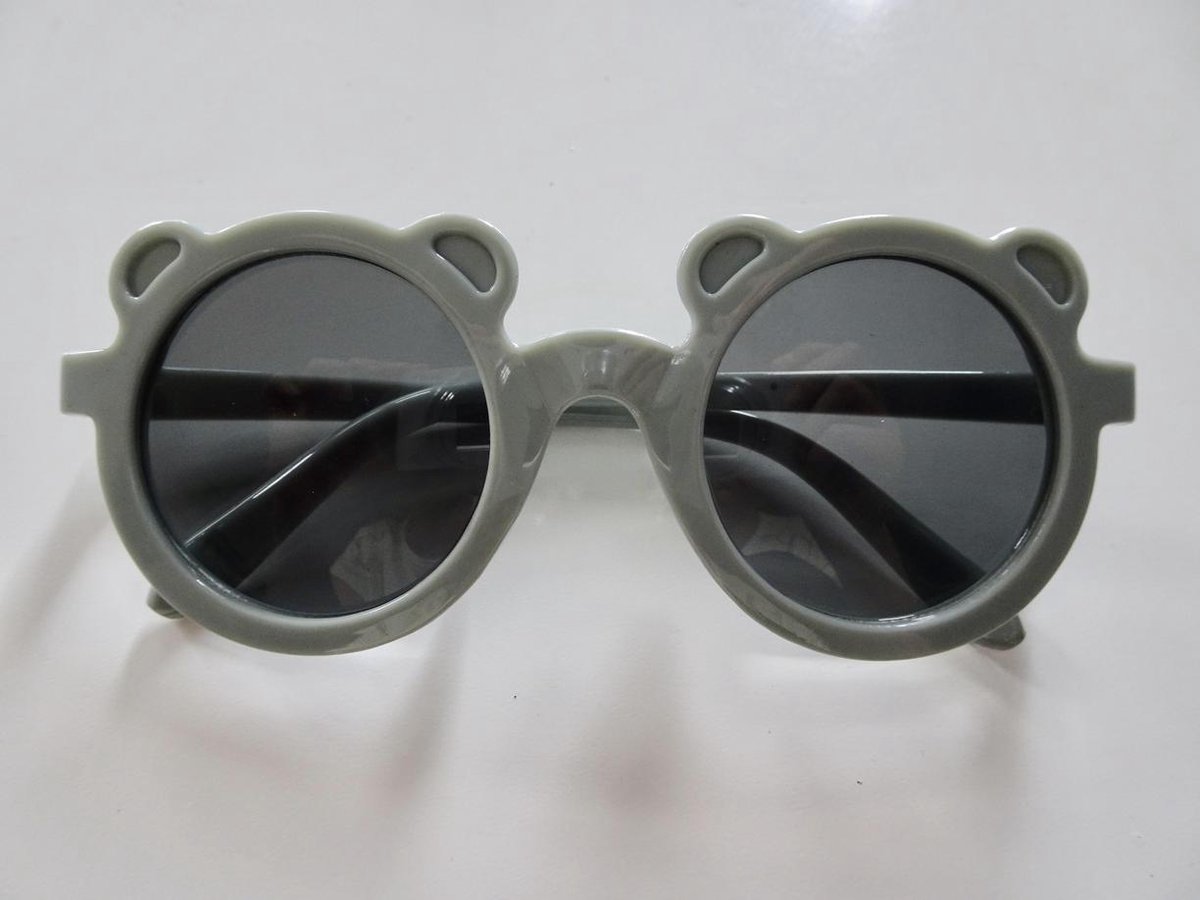 Kinderzonnebril - Baby zonnebril - Peuter - UV400 filter - grijs met oortjes