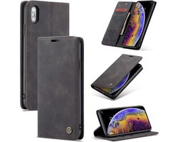 CaseMe Luxe bookcase geschikt voor Apple iPhone X / Xs - zwart