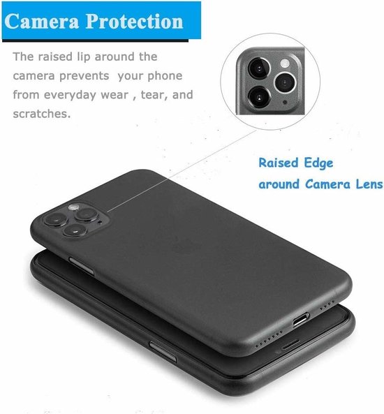 Coque ShieldCase Extrêmement Fine pour iPhone 11 Pro - Noire avec Verre Privacy