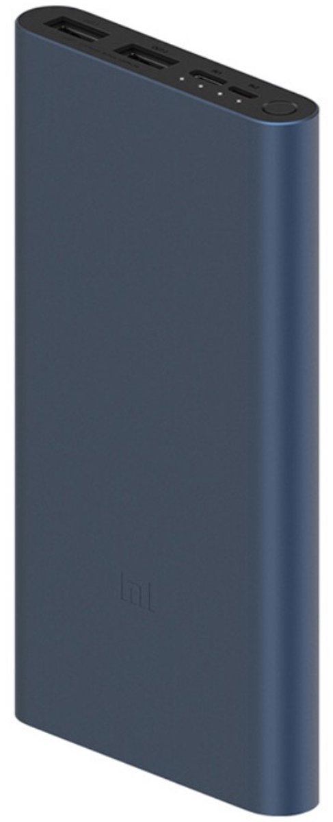 Xiaomi Powerbank 3 met Quick Charge USB-C en 2x USB A 2.0 10000 mAh - zwart
