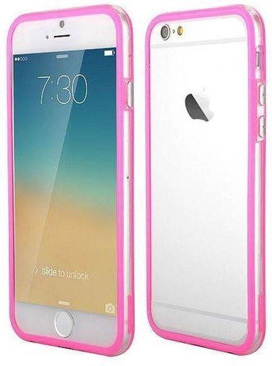 Geschikt voor iPhone 6 & 6s bumper hoesje - roze