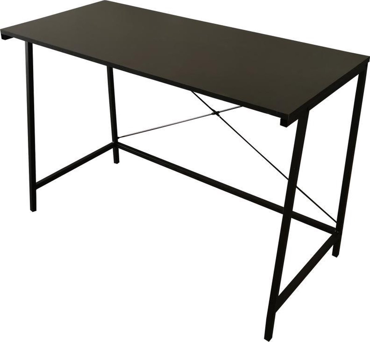 Bureau - laptoptafel - computertafel - industrieel - zwart