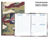 Brepols Schoolagenda 2021-2022 - American Camouflage- Bruin - 11.5 x 16.9 cm