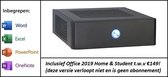 Mini PC - AMD A4 Pro Quad Core - 8GB RAM - 256GB SSD - met Windows 10 Pro - incl. Office 2019 Home & Student t.w.v. €149! (Word, Excel, PowerPoint, OneNote)