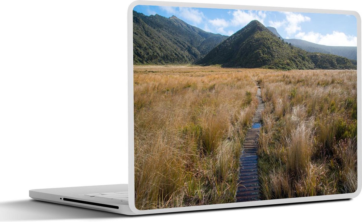 Afbeelding van product SleevesAndCases  Laptop sticker - 10.1 inch - Grassen in het Nationaal park Egmont in Oceanië