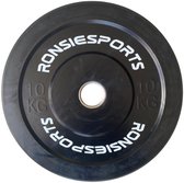 ®RONSIESPORTS bumper plate / olympische halterschijf 10KG  - krachtsport - gewichten - bankdrukken - deadliften - haltergewichten - sport & fitness - rubber - 50mm - bumperplate / bumperplate