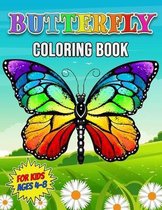 Butterfly Coloring Book for Kids Ages 4-8