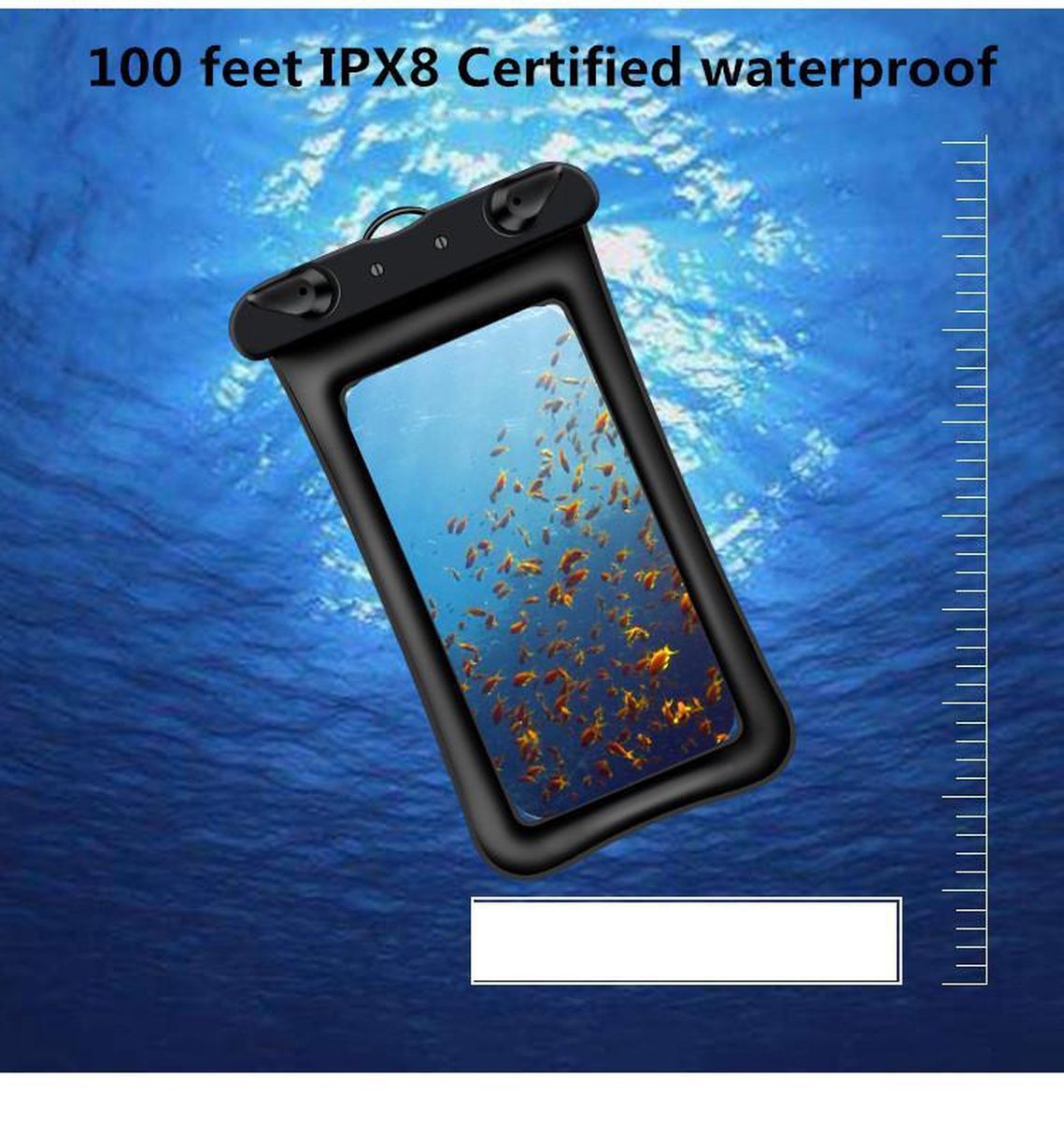 Garpex® Waterdicht Telefoonhoesje voor alle Smartphones Kaarten en Betaalpassen - Gecertificeerd Waterdicht