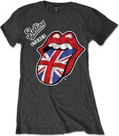 The Rolling Stones - Vintage British Tongue Dames T-shirt - XL - Grijs