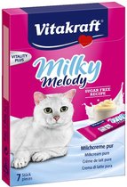 3x MilkyMelody Creme Kattenmelk - Suikervrij - Laag Lactosegehalte - 70gr - Cat Milk - Kattensnoepjes