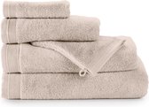 Bamatex Home Textiles - Collectie Emotion - Badgoedset - Set van 4 handdoeken 50 x 100 cm - 4 washandjes 16 x 22 cm - 2 badhanddoeken 70 x 140 cm - TAUPE - Egeïsche gekamde katoen - 540 gr/m²