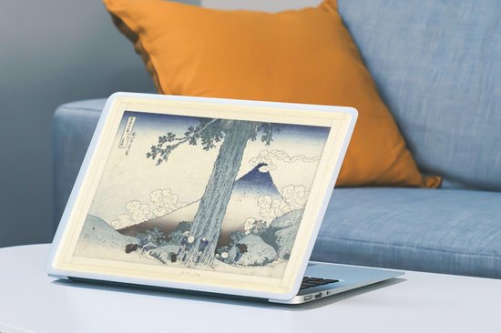 Sticker pour ordinateur portable - 15,6 pouces - Col de Mishima dans la province de Kai - Peinture de Katsushika Hokusai