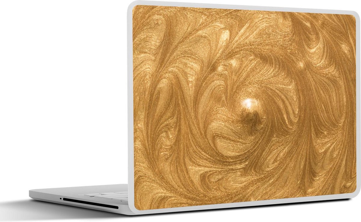 Afbeelding van product SleevesAndCases  Laptop sticker - 15.6 inch - Cirkel - Gouden - Verf