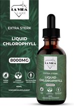 LaVidaLuxe® - Chlorofyl Druppels - Extra sterk - 8000MG - Chlorophyll Liquid - Vloeibaar - Supplement - Gua Sha - Chlorofyll Drops - Chlorella - Chlorofil Water - Chlorophyll drops - Superfood - afvallen - chlorella