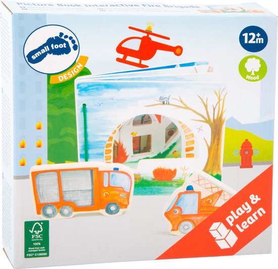 Houten boekje - brandweer (interactief) - FSC® van Houten — afbeelding 2