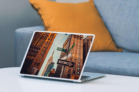 Autocollant pour ordinateur portable - 10,1 pouces - Downtown New York - 25x18cm - Autocollants pour ordinateur portable - Skin pour ordinateur portable - Housse