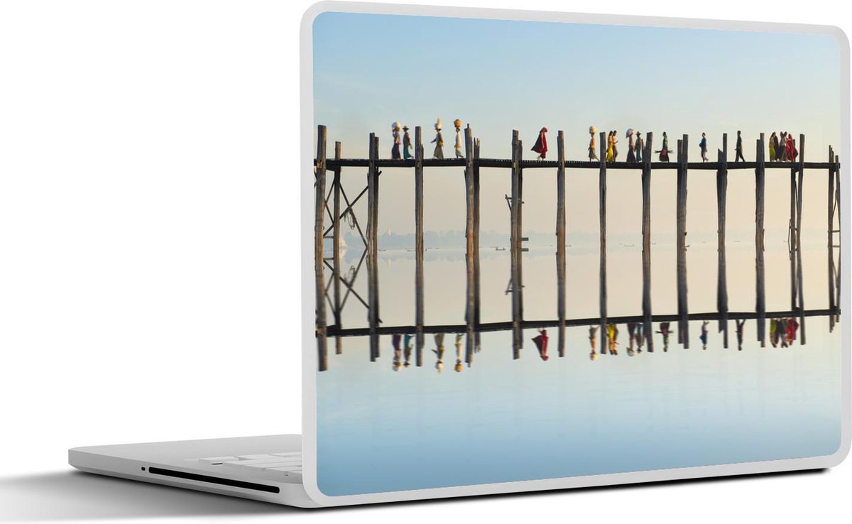 Afbeelding van product SleevesAndCases  Laptop sticker - 14 inch - Brug in Myanmar