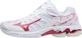 Mizuno Wave Voltage Dames - Sportschoenen - wit/rood - maat 42.5