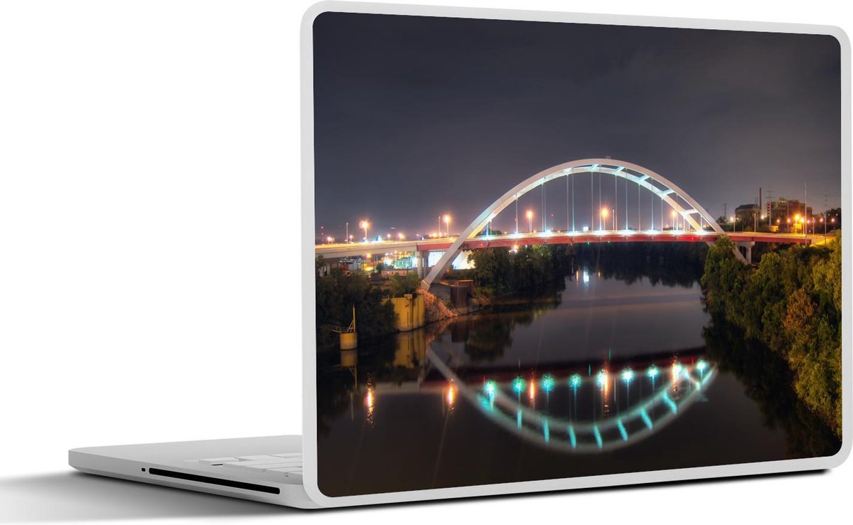 Afbeelding van product SleevesAndCases  Laptop sticker - 10.1 inch - Brug - Licht - Nashville
