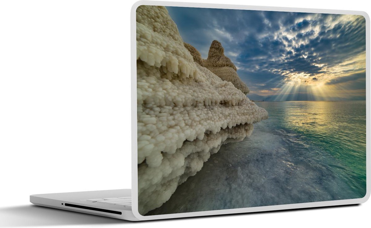 Afbeelding van product SleevesAndCases  Laptop sticker - 12.3 inch - Zoutformaties - Dode Zee - Midden-Oosten